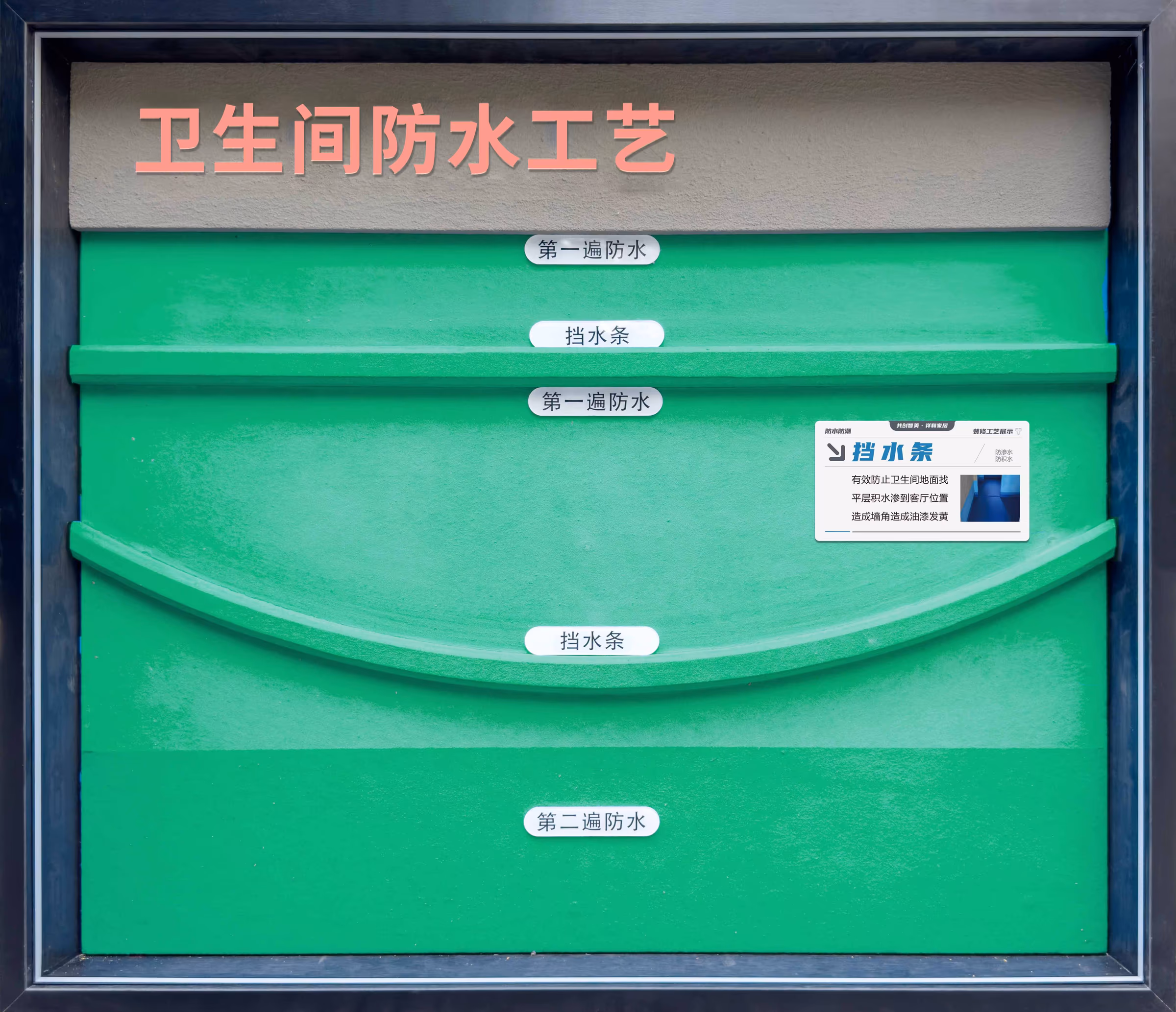 卫生间防水工艺样板